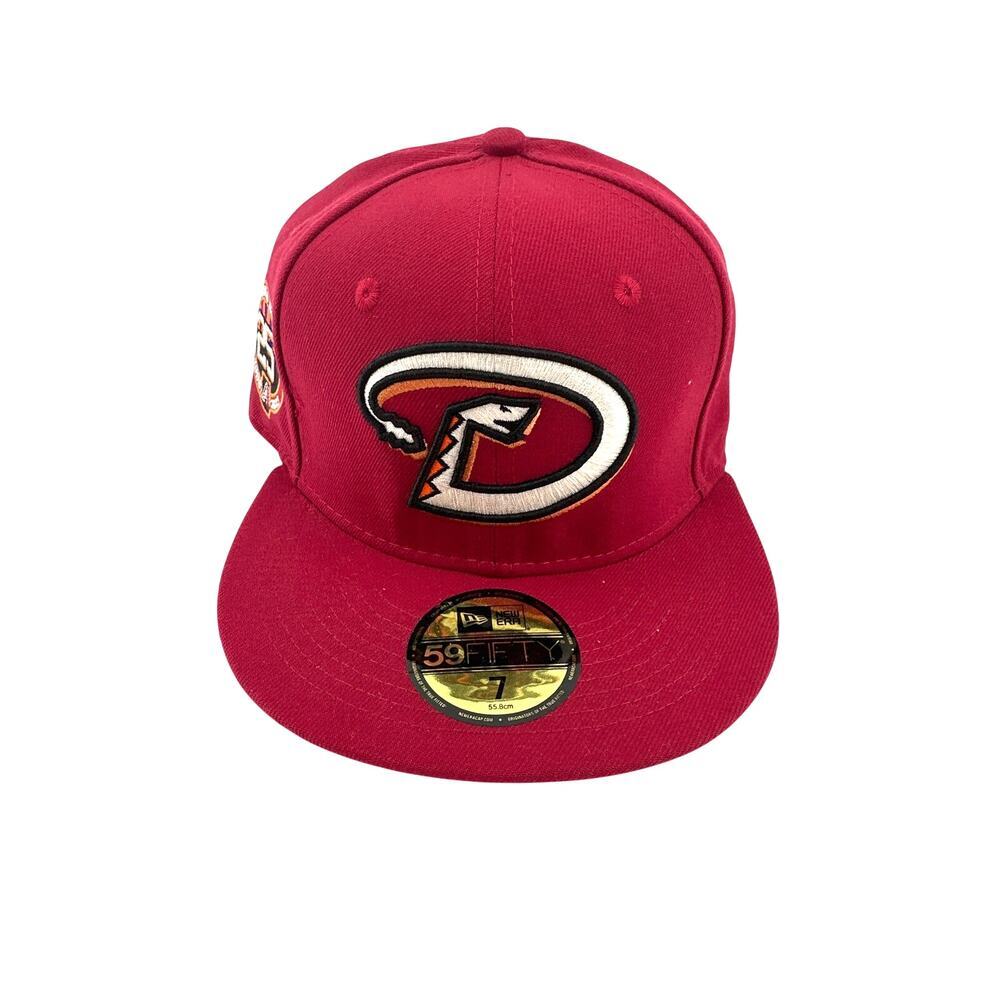 New Era 59Fifty Red Arizona Diamondbacks 25th Anniversary Fitted Hat Size 7